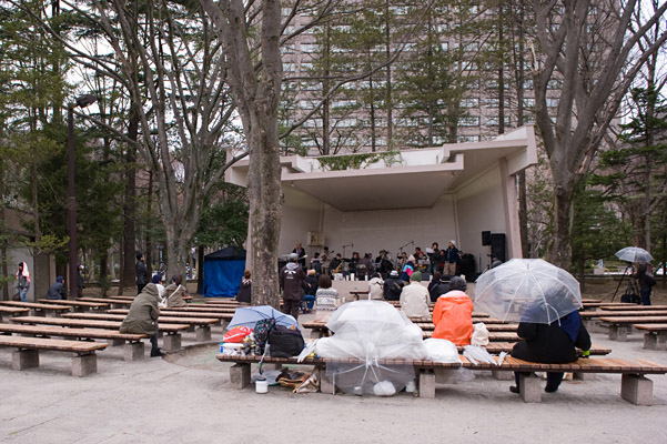 4月11日 勾当台公園 野外音楽堂 仙台sendai 渋さ知らズ Shibusashirazu